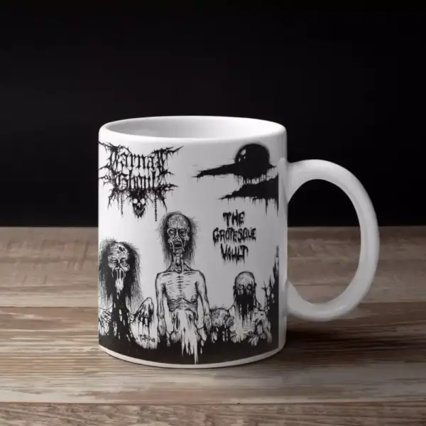 Carnal Ghoul Band Coffee Mug, Carnal Ghoul The Grotesque Vault Artwork Mug