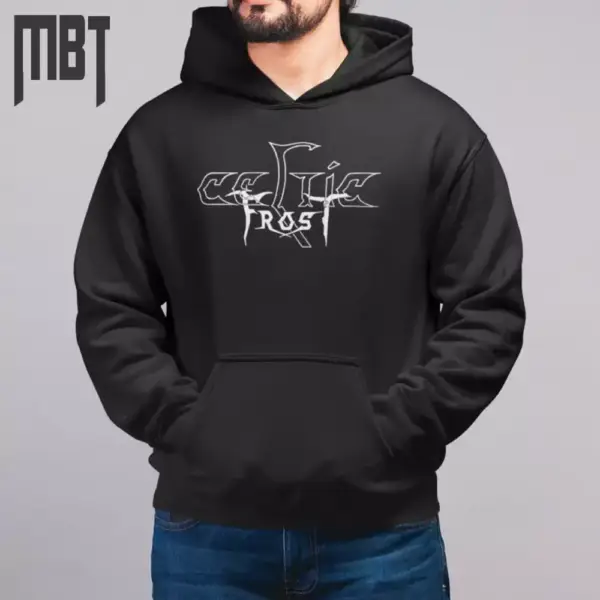 Celtic Frost Band Hoodie, Celtic Frost Logo Hooded Sweatshirt, Metal Merch - Image 4