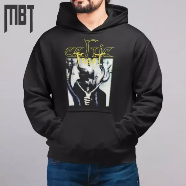 Celtic Frost Band Hoodie, Celtic Frost To Mega Therion Cover Hooded Sweatshirt, Metal Merch - Image 3
