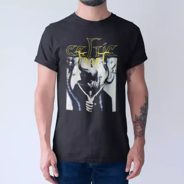 Celtic Frost Band T-Shirt, Celtic Frost To Mega Therion Cover Tee-Shirt, Metal Merch - Image 4