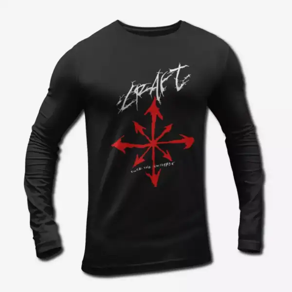 Craft Fuck the Universe Long Sleeve T-Shirt, Craft Band Black Metal Merch