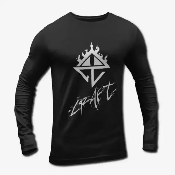 Craft Logo Long Sleeve T-Shirt, Craft Band Black Metal Merch