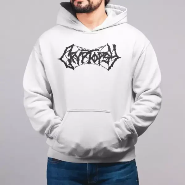 Cryptopsy Hoodie, Cryptopsy Logo Hooded Sweatshirt, Brutal Metal Merch - Image 2
