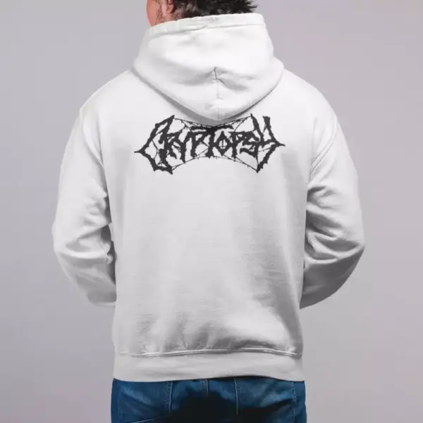 Cryptopsy Hoodie, Cryptopsy Logo Hooded Sweatshirt, Brutal Metal Merch - Image 3