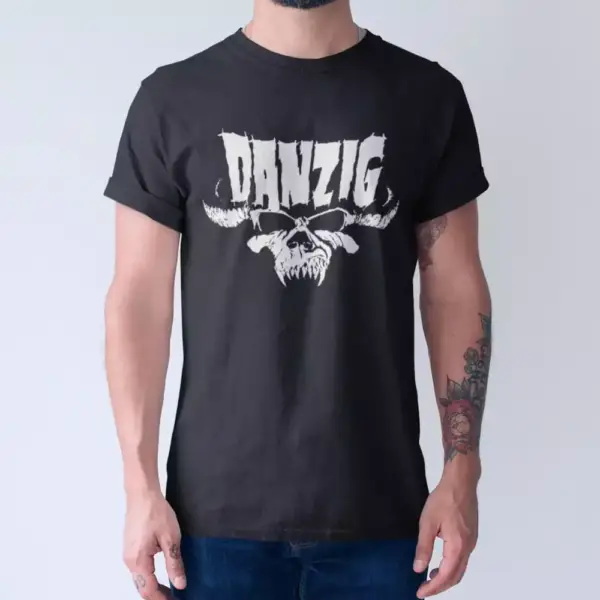 Danzig Band T-Shirt, Danzig Logo Tee Shirt, Heavy Metal, Doom Metal Merch