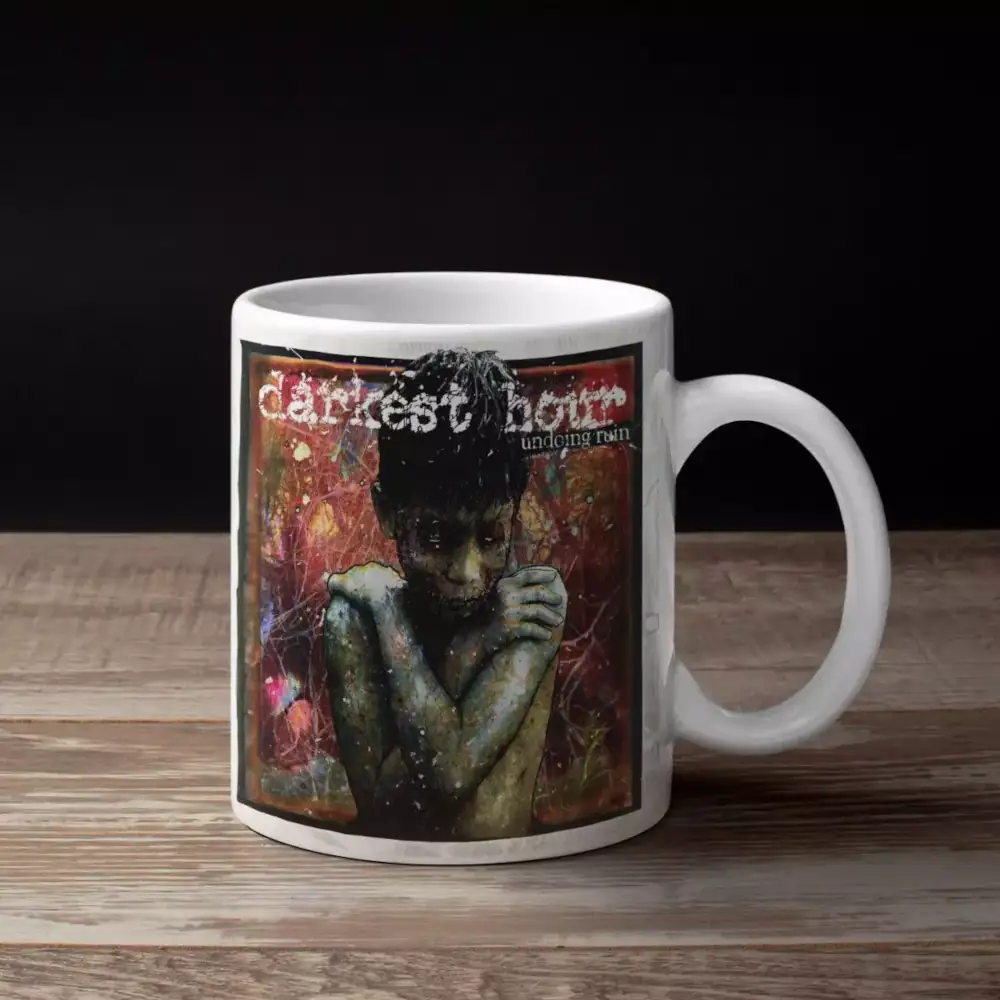 Darkest Hour Band Coffee Mug, Darkest Hour Undoing Ruin Artwork Mug
