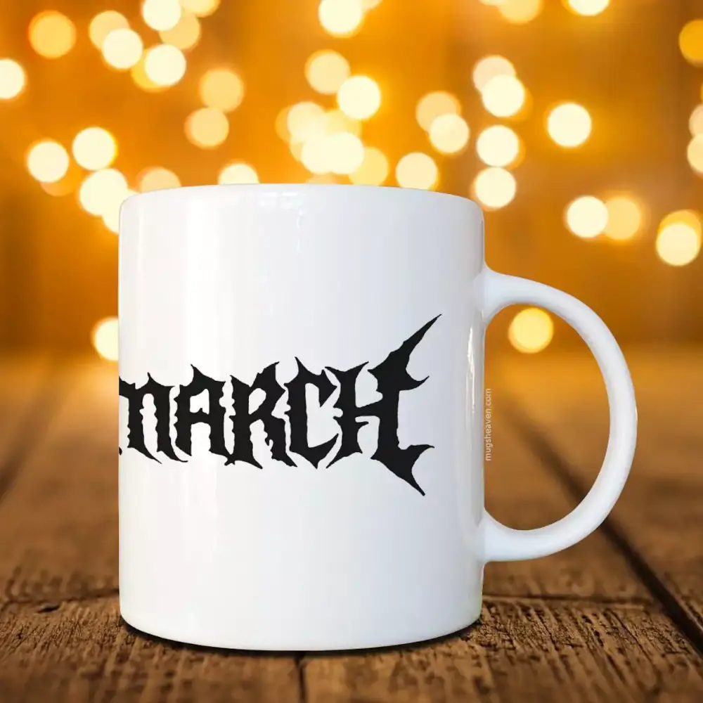 Deathmarch Band Mug, Deathmarch Logo Coffee Mug, Death Metal Merch - Image 2