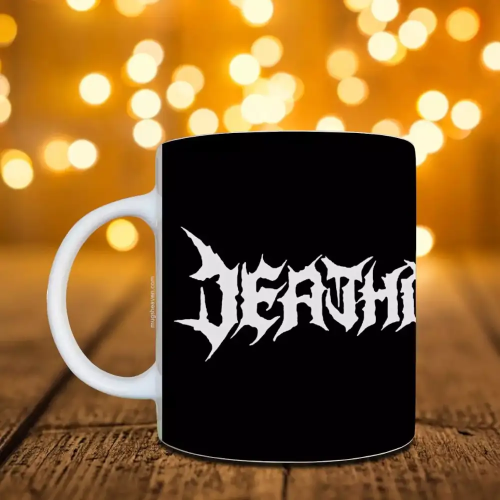 Deathmarch Band Mug, Deathmarch Logo Coffee Mug, Death Metal Merch