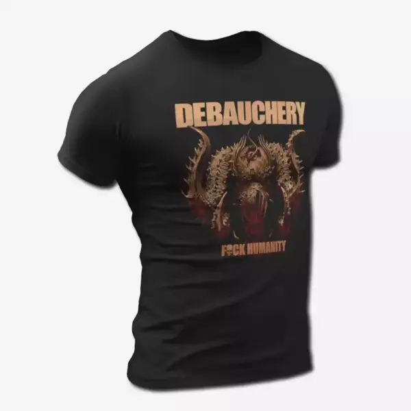 Debauchery Fuck Humanity T-Shirt, Debauchery Shirt, Death Metal, Black Death Metal, Thrash Metal, Metal Merch