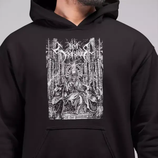 Den Saakaldte Hoodie, Den Saakaldte All hail Pessimism Hooded Sweatshirt, Black Metal Merch
