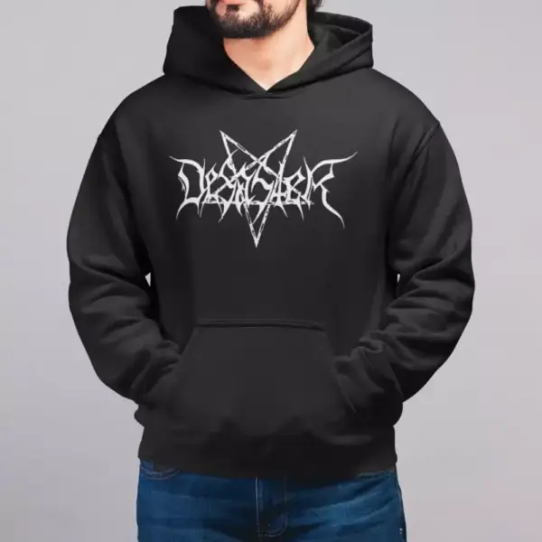 Desaster Logo Hoodie, Black, Thrash Metal Merch