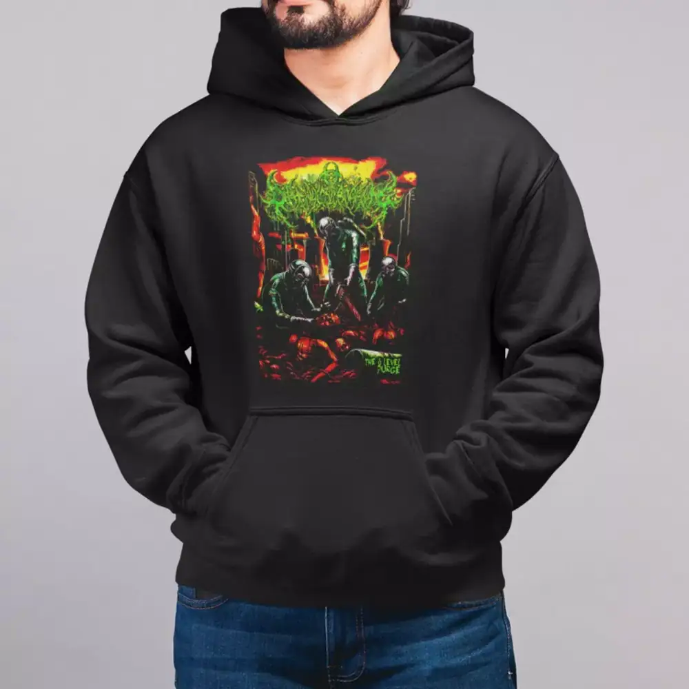 Diphenylchloroarsine Hoodie, Diphenylchloroarsine The 6 Level Purge Hooded Sweatshirt - Image 2