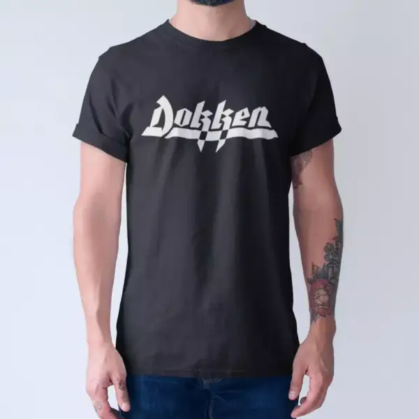 Dokken Band T-Shirt, Dokken Logo Tee Shirt, Heavy Metal, Hard Rock Merch