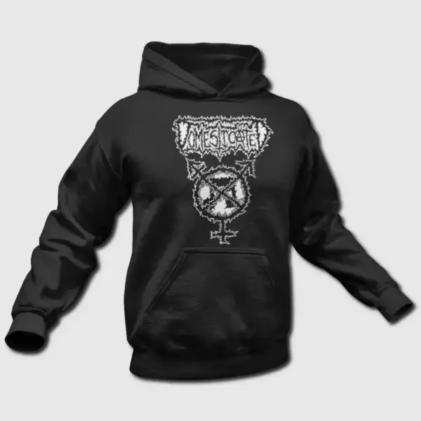 Domesticated Queer Sci-fi Grinding Death Hoodie, Death Metal Merch
