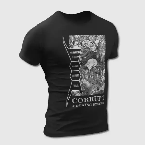 Doom Corrupt Fucking System T-Shirt, Doom Tee Shirt, Metal Merch