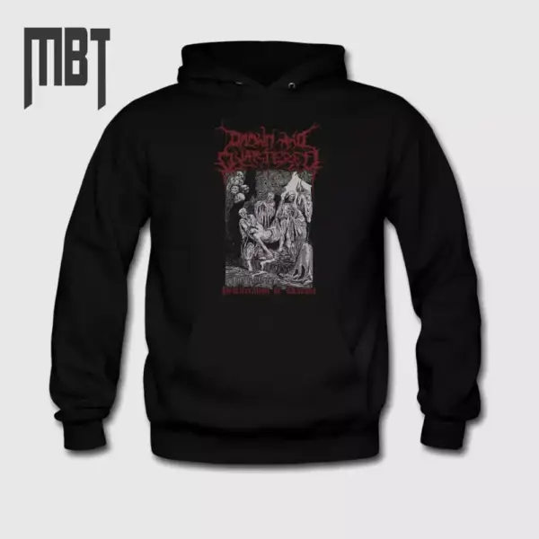 Drawn and Quartered Hoodie, Drawn and Quartered Proliferation of Disease Hooded Sweatshirt, Metal Merch, Death Metal