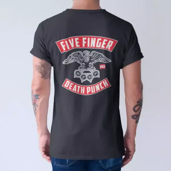Five Finger Death Punch T-Shirt, 5FDP Logo Tee-Shirt, Metal Merch - Image 2