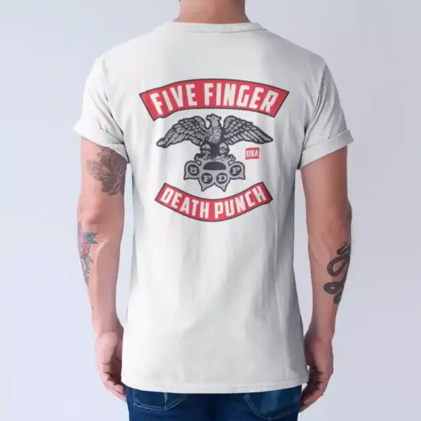 Five Finger Death Punch T-Shirt, 5FDP Logo Tee Shirt, Metal Merch - Image 2
