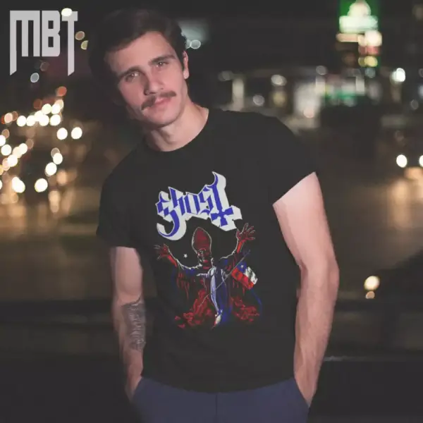 Ghost T-Shirt, Ghost in Chile Tee-Shirt, Heavy Metal Merch - Image 2