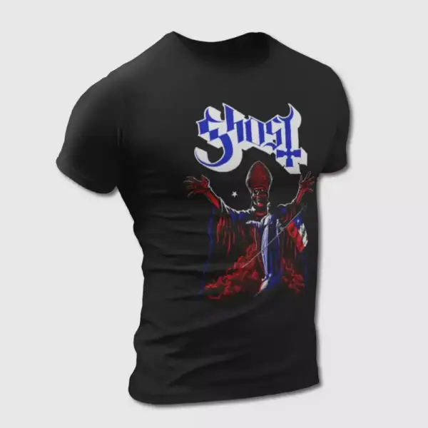 Ghost T-Shirt, Ghost in Chile Tee-Shirt, Heavy Metal Merch - Image 3
