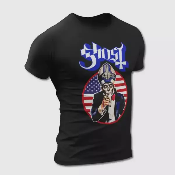 Ghost T-Shirt, Ghost in United States Tee-Shirt, Heavy Metal Merch