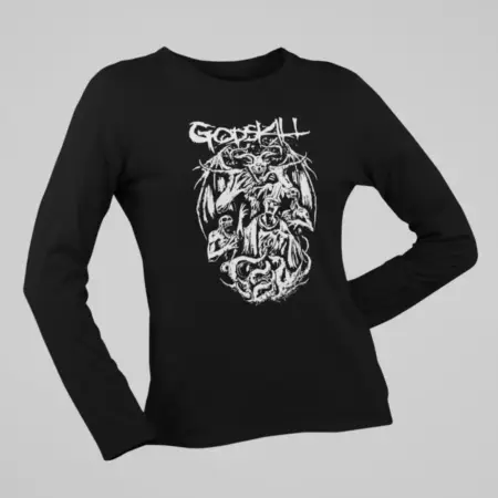 Godskill Artwork Long Sleeve T-Shirt, Death Metal Merch