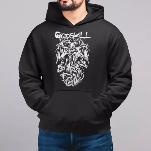 Godskill Band Hoodie Artwork, Death Metal Merch