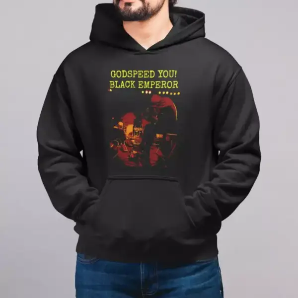 Godspeed You! Black Emperor Hope Drone Hoodie, Godspeed You! Black Emperor Hooded Sweatshirt, Metal Merch, Rock Merch - Image 3