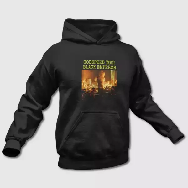 Godspeed You! Black Emperor Live At Rome Hoodie, Godspeed You! Black Emperor Hooded Sweatshirt, Rock Merch