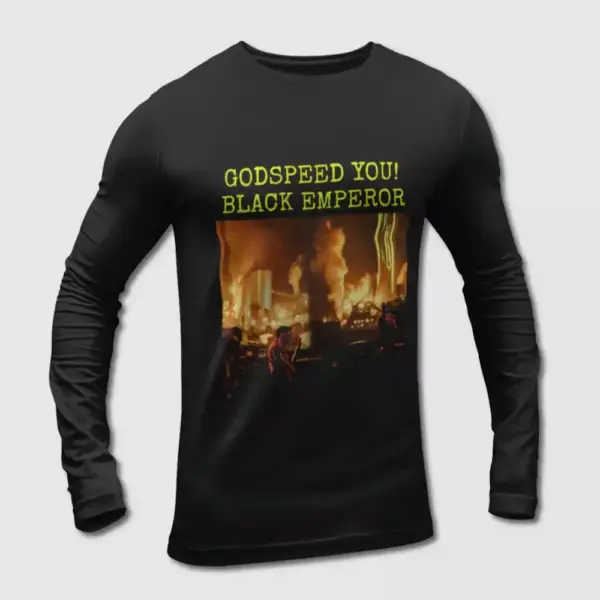 Godspeed You! Black Emperor Live At Rome Long Sleeve T-Shirt, Godspeed You! Black Emperor Long Sleeve Tee Shirt, Rock Merch