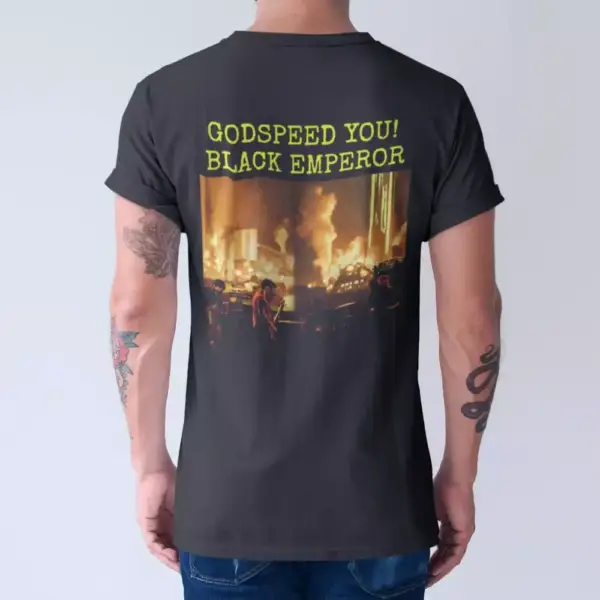 Godspeed You! Black Emperor Live At Rome T-Shirt, Godspeed You! Black Emperor Tee Shirt, Rock Merch - Image 2