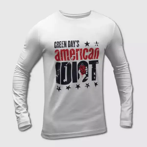Green Day Long Sleeve T-Shirt, Green Day American Idiot Long Sleeve Tee-Shirt