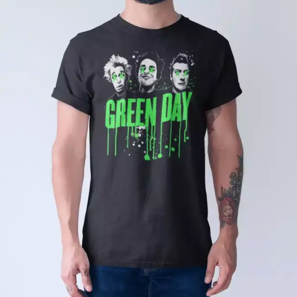 Green Day T-Shirt, Green Day Members Tee-Shirt - Image 3