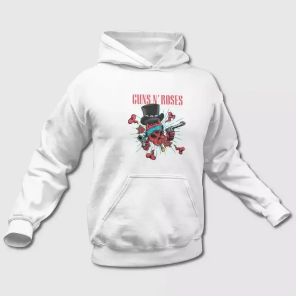 Guns n Roses Hoodie, Guns n Roses Skullhead Hooded Sweatshirt