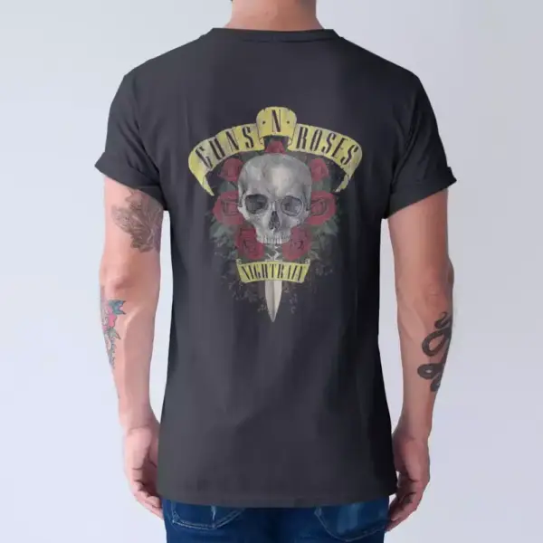 Guns n Roses T-Shirt, Guns n Roses Skullhead Tee-Shirt - Image 2