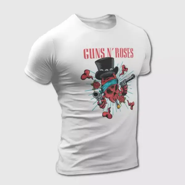Guns n Roses T-Shirt, Guns n Roses Skullhead Tee-Shirt