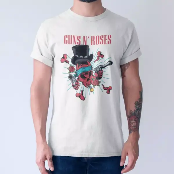 Guns n Roses T-Shirt, Guns n Roses Skullhead Tee-Shirt - Image 3