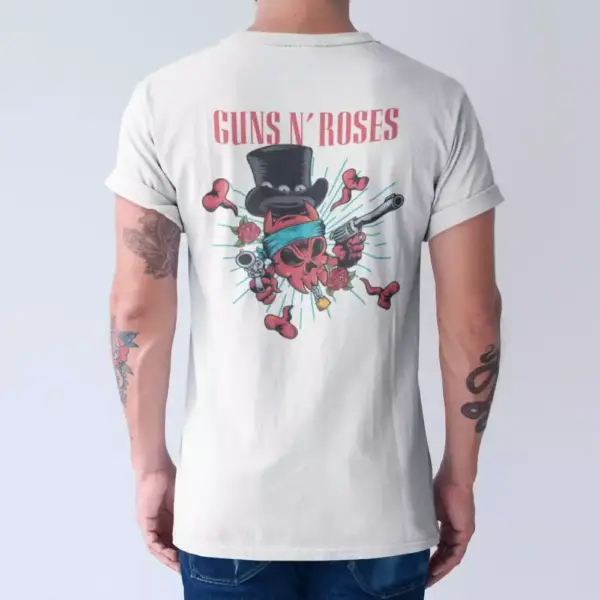 Guns n Roses T-Shirt, Guns n Roses Skullhead Tee-Shirt - Image 2