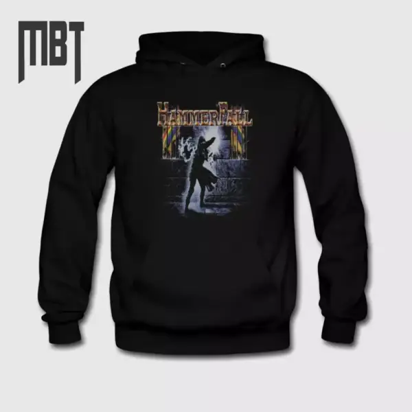 HammerFall Band Hoodie, HammerFall I Want Out Cover Hooded Sweatshirt, Heavy Metal Merch
