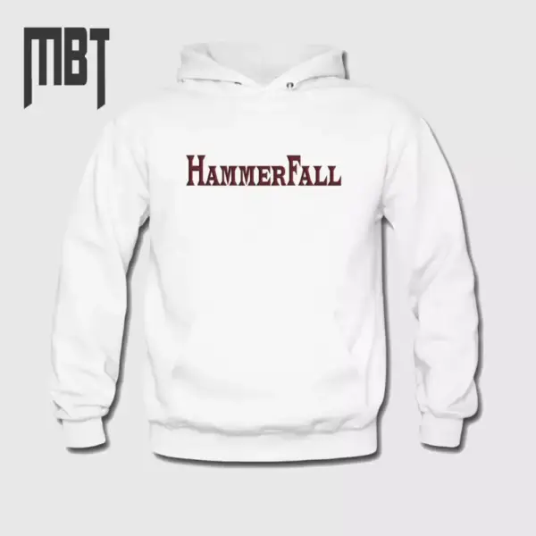 HammerFall Band Hoodie, HammerFall Logo Hooded Sweatshirt, Heavy Metal Merch