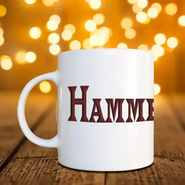 HammerFall Band Mug, HammerFall Logo Coffee Mug, Heavy Metal Merch