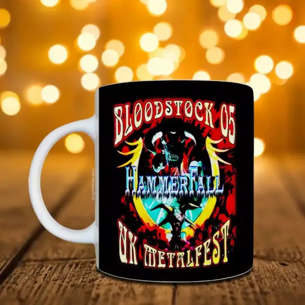 HammerFall Band Mug, HammerFall UK Metal Fest Coffee Mug, Heavy Metal Merch
