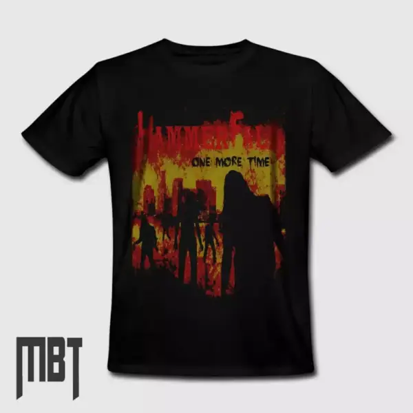 HammerFall Band T-Shirt, HammerFall One More Time Cover Tee-Shirt, Heavy Metal Merch