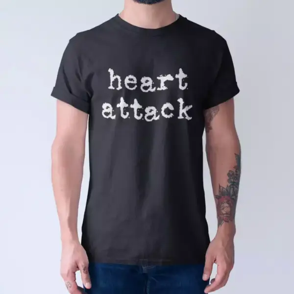 Heart Attack Band T-Shirt, Heart Attack Logo Tee Shirt, Groove Metal Merch
