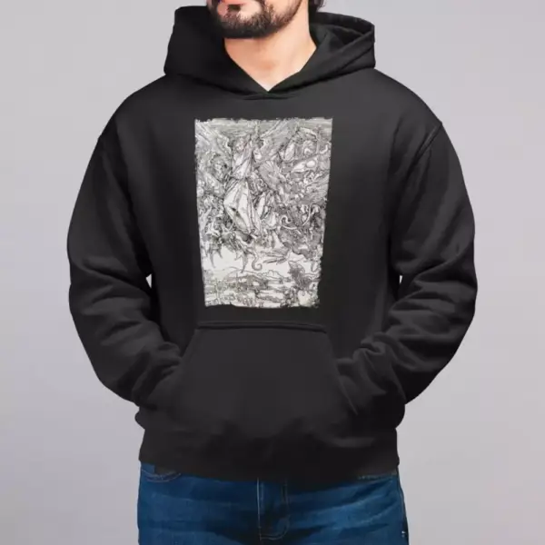 Hecate Enthroned Band Hoodie, Hecate Enthroned Redimus Cover Hooded Sweatshirt - Image 3
