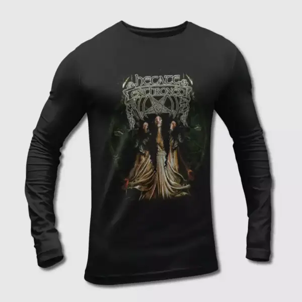 Hecate Enthroned Band Long Sleeve T-Shirt, Hecate Enthroned In Spain Long Sleeve Tee-Shirt
