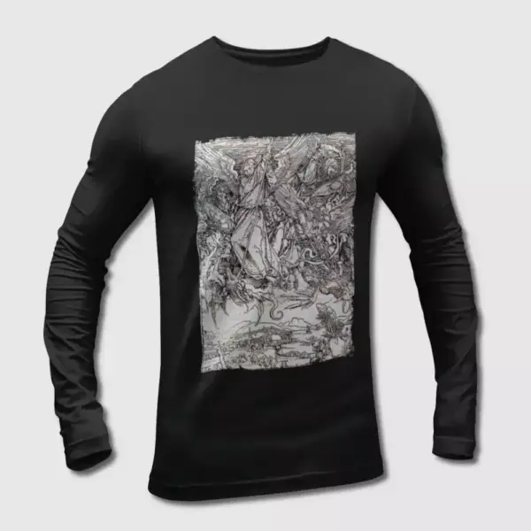 Hecate Enthroned Band Long Sleeve T-Shirt, Hecate Enthroned Redimus Cover Long Sleeve Tee-Shirt