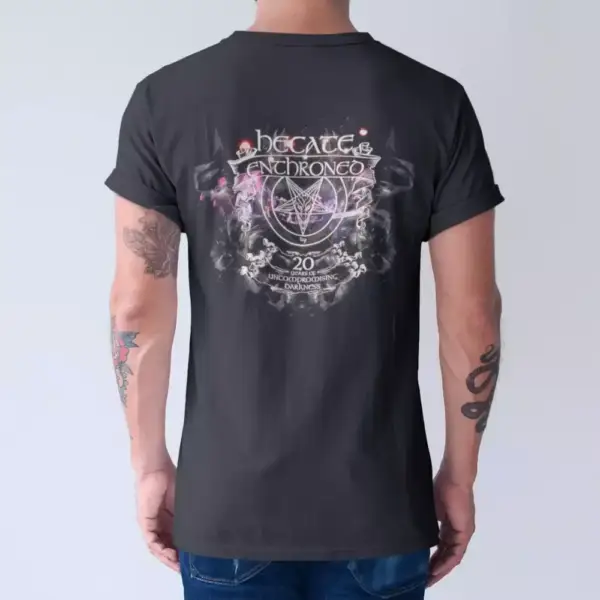 Hecate Enthroned Logo T-Shirt, Hecate Enthroned Tee Shirt, Symphonic Black Metal Merch - Image 2