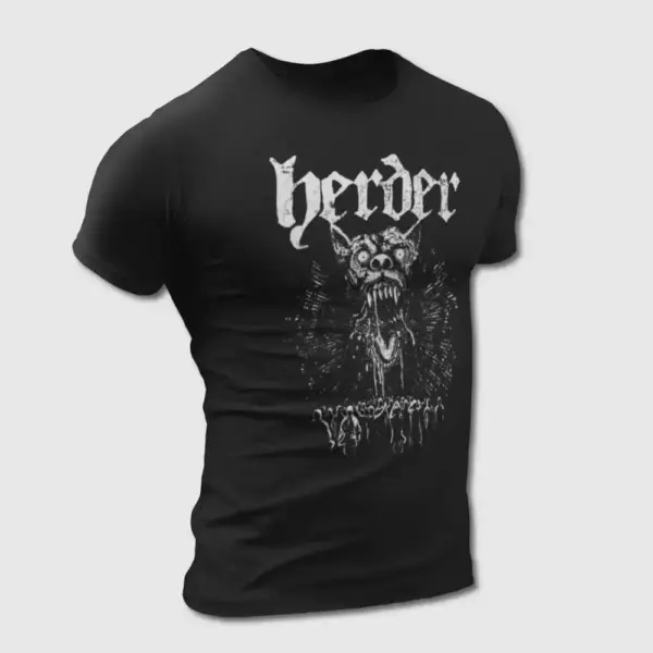Herder T-Shirt, Herder Logo Artwork Tee-Shirt, Stoner, Sludge Metal Merch