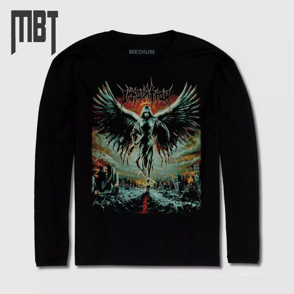 Immolation Band Long Sleeve T-Shirt, Immolation Atonement Cover Long Sleeve Tee-Shirt, Death Metal Merch